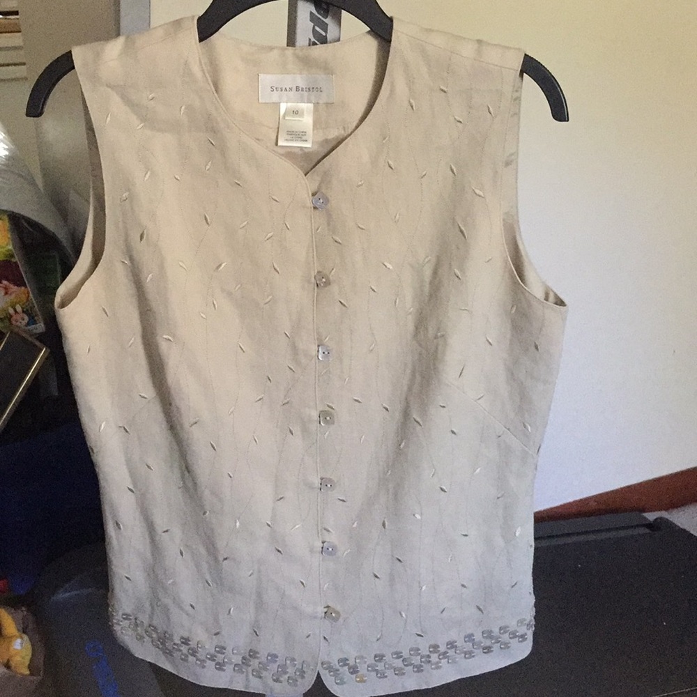 Susan Bristol Light Beige Vest 10